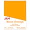 JAM Paper Neon Orange Full Sheet Shipping Labels, 8.5" x 11"